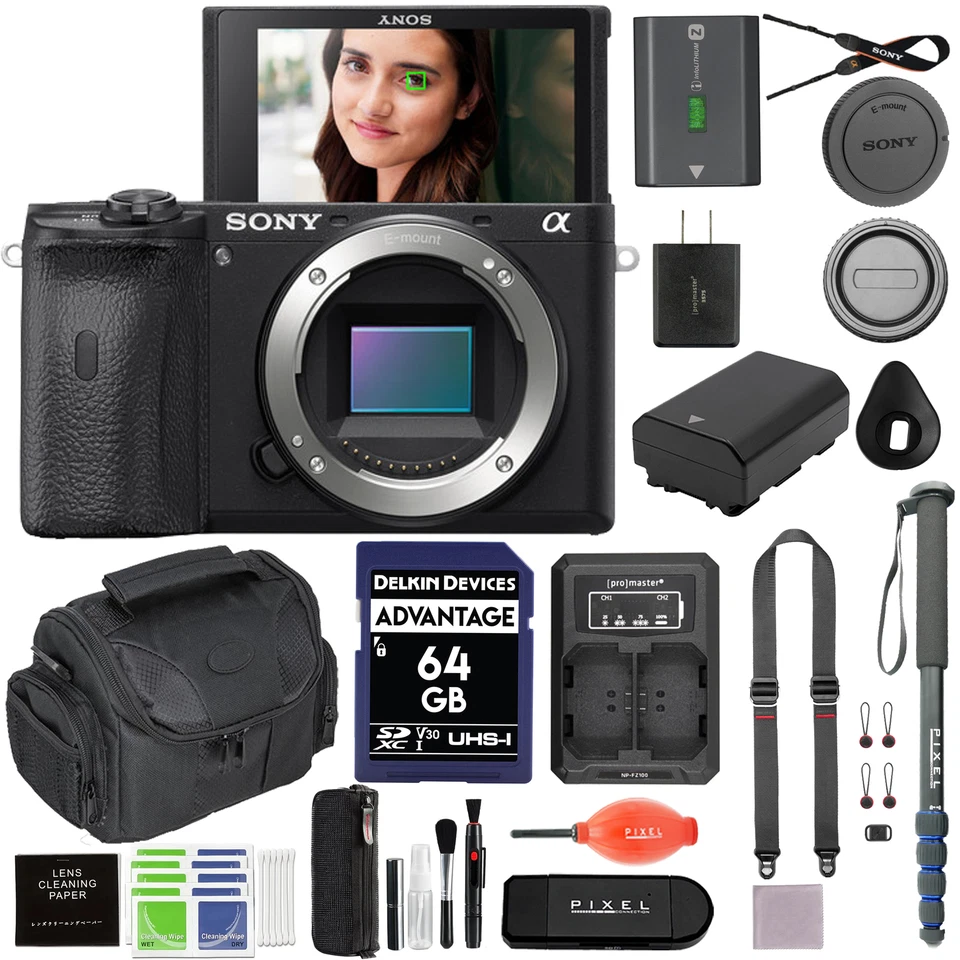 Sony Alpha 6000 24.2 MP Digital Camera - Black (Body Only)