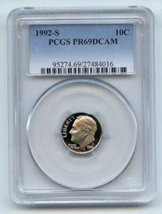 1992 S 10C Roosevelt Dime Proof PCGS PR69DCAM - Picture 1 of 1