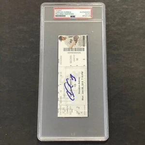 Carlos Correa signed MLB Debut Ticket PSA/DNA Houston Astros autographed - Picture 1 of 2