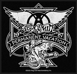 AEROSMITH PATCH AUFNÄHER # 12 PERMANENT VACATION 10x9cm FLICKEN ABZEICHEN - Picture 1 of 1