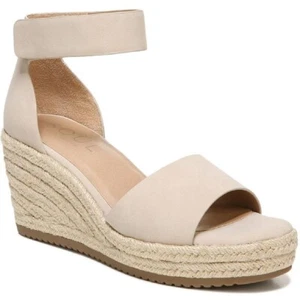 Soul Naturalizer Women's Oakley Ankle Strap Wedge Sandals, White Size 7.5M - Picture 1 of 5