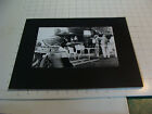 vintage P Duncan 70's mounted Photo: MOVIE SET--getting ready, lights, etc 