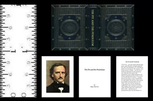 1:12 MINIATURE BOOK THE PIT AND THE PENDULUM EDGAR ALLAN POE - Picture 1 of 1