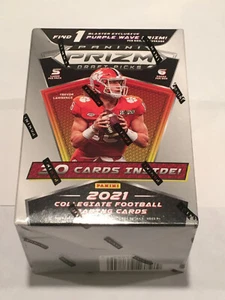 2021 Panini Collegiate Prizm Draft Picks Football Blaster Box One (1) Purple - Picture 1 of 1