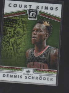 DENNIS SCHRODER   2017-18 PANINI DONRUSS OPTIC COURT KINGS  CARD #9