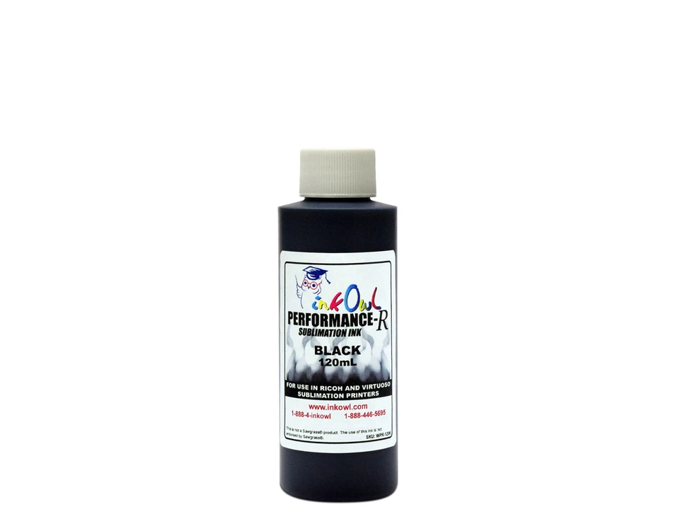 120ml of BLACK InkOwl Performance-R Sublimation Ink for RICOH and VIRTUOSO - Image 1 of 1