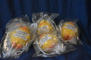 Lot of 5 I Ducking Love You Crochet Small Gift Amigurumi Stuffed Duck Dolls - Picture 1 of 2