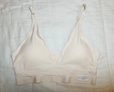 Sujetador deportivo íntimo Livona almohadillas extraíbles beige sin costuras para mujer MEDIANO Foto 1 de 4