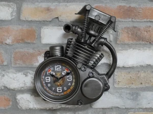 Engine Wall Clock Unique Automotive Gear Design Garage Decor Mechanic Gift - Picture 1 of 3