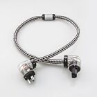 HIFI 8AWG OCC silver mix Hi-End power Cable Right Angled US Power Cable 5ft