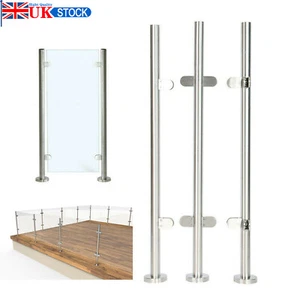 110CM Stainless Steel Balustrade Posts-No Top Rail Marine Grade 316 Pole Railing - Picture 1 of 17
