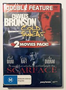 Cold Sweat / Scarface DVD 2-Movies NEW & SEALED*** Rated M Region 4 Bronson