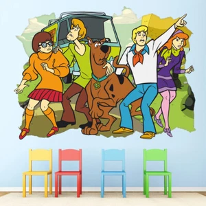 Cartoon 3D Wall Decal, Cartoon Deutsche Dogge Wall Sticker, Removable - Picture 1 of 5