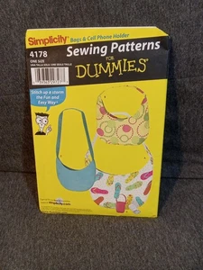 Simplicity Sewing Pattern For Dummies #4178 Uncut Handbags Cell Phone Holders - Picture 1 of 6