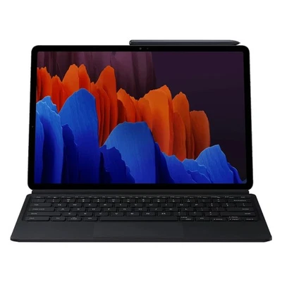 Samsung Galaxy Tab S7+ Plus 12.4 Book Cover Keyboard EF-DT970UBEGWW - Black - image 1 of 4