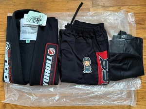 NEW 2024 SHOYOROLL AK16124 '24 Federation Kimono BLACK GI JIU JITSU BJJ RARE 2W - Picture 1 of 6