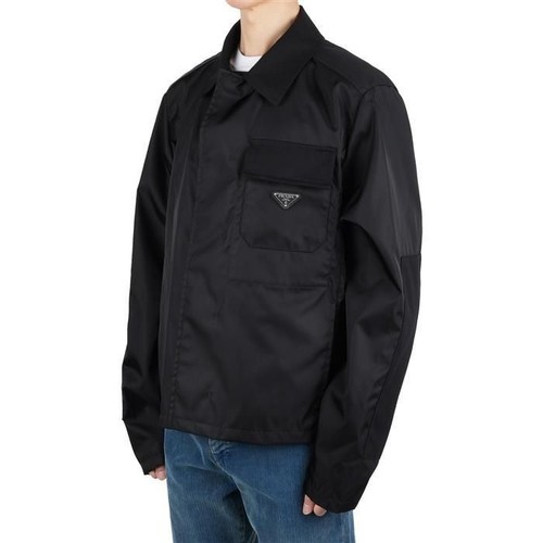 Giacca Prada Triangolo Logo Nylon Tasca Crop 122683092