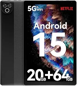 2025 Newest Android 15 5-Core 10inch Tablet,32GB 64GB ROM Widevine L1 Wifi Touch - Image 1 of 4