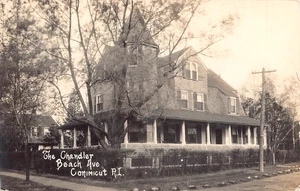 um 1910? RPPC The Chandler Beach Ave. Conimicut RI - Bild 1 von 2
