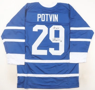 多伦多枫叶队 Felix Potvin 亲笔签名球衣 JSA 认证 — 第 1/3 张图片