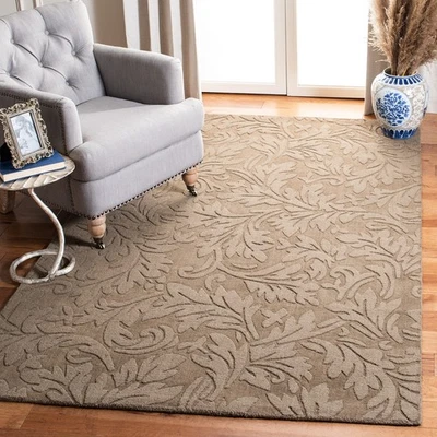 Impressions Collection Area Rug - 6' x 9', Brown, Handmade Wool, Ideal for Hi... - Image 1 of 4