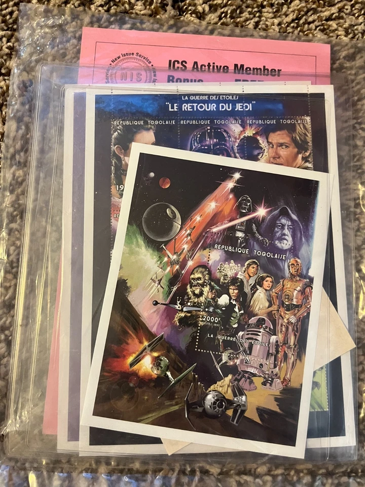 Estampillas originales de la trilogía de Star Wars 1997/República Togolaise Foto 1 de 1