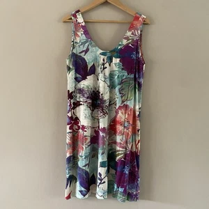 Jams World 1964 Damen Paulina Kleid Moscato Pflaume Aquarell Blumen Größe SMALL - Bild 1 von 13