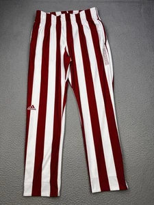 Indiana Hoosiers Pants Mens Large Red White Basketball Adidas Warm Ups Striped - Picture 1 of 21