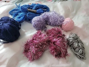 360g Mixed Yarn Knitting Crochet Bundle All In The Picture. - Picture 1 of 8