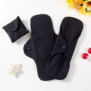 5/3-Pack Unscented Reusable Cotton Pads for Women - Washable Sanitary Napkins - Picture 1 of 19