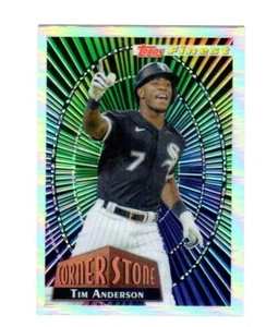 2022 Topps Finest Tim Anderson Corner Stone Chicago White Sox #94FC-TA - Picture 1 of 1