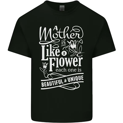 A Mother is Like a Flower Mum Mom Day Kids T-Shirt Childrens - Image 1 of 4