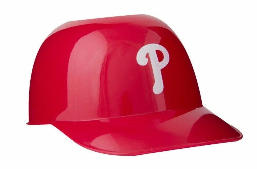 6 each Philadelphia Phillies MLB 8oz Snack Size Ice Cream Mini Baseball Helmets - Image 1 of 1