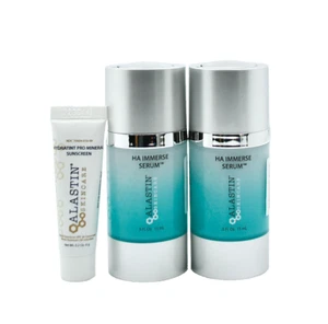 Alastin Skincare HA Immerse Serum 2 PCS( 0.5 oz/15 ml)+Sunscreen NEW *NB*Travel - Picture 1 of 2