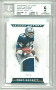 2016 National Treasures Tony Dorsett Century Holo Silver Patch #'ed 17/25 BGS 9 - Picture 1 of 1