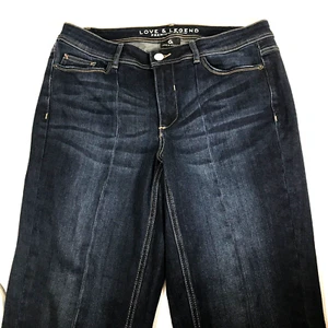 Love and Legend Denim 16 Premium Split Hem Dark Wash Blue Women's Jeans - Picture 1 of 8