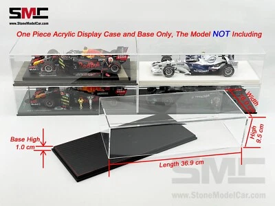 Vitrina de acrílico premium con base estilo fibra de carbono para modelo 1:18 Foto 1 de 4