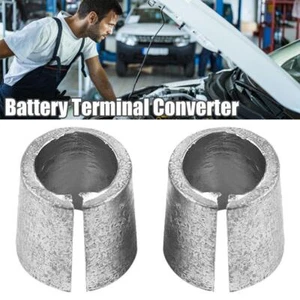 2pcs Car Battery Terminal Converters/ Post Adaptors Negative Sleeves UK H0M8 - Picture 1 of 11