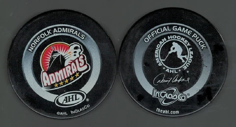 GAME PUCK - AHL NORFOLK ADMIRALS 2002-2005 OFFICIAL #p4b90419 - LAST1 Cover