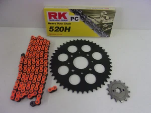 Kettensatz Kette orange Ritzel 13 Kettenrad 45 KTM Duke 125 Bj.2011-2013 - Picture 1 of 1