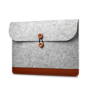 Wool Felt Laptop Sleeve Case Notebook Bag For MacBook Air Pro Retina 11" 13" 15"
