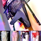 Intriguante culotte à string transparent pour hommes avec bas suspensions combo