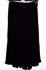 NEW SUPERB 💕 QUALITY PULL ON BLACK LINED CHIFFON PARTY SKIRT SIZE 14 * BARGAIN - Picture 1 of 5