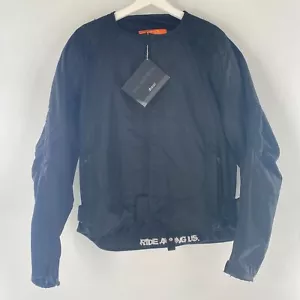 NEW NWT Icon Merc Textile Motorcycle Jacket Black Sz XL w Broken Pads *READ* - Picture 1 of 13