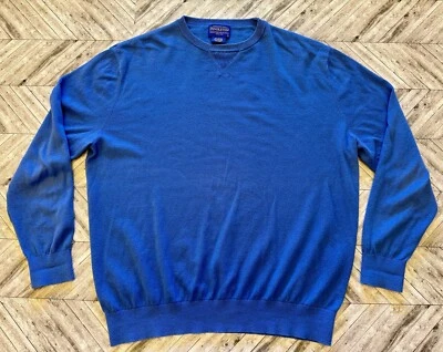 Pendleton Sweater Mens Large Blue Outdoor Hiking Cottagecore Cotton Cashmere - Image 1 of 4
