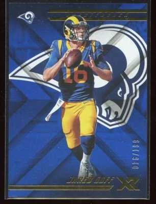 Jared Goff 2018 Panini XR Blue Jersey Number RAMS 16/199  - Image 1 of 2