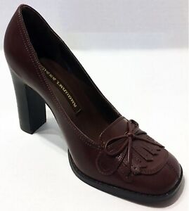 *NEW* Women's Chinese Laundry Courtney Cognac Brown Leather Pumps w/Heels & Bow!