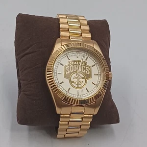 Reloj Seattle Sonics Game Time Owner Series Cuarzo Dorado NBA Coleccionables Funciona - Imagen 1 de 9