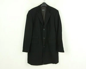 STRELLSON Men'S UK 38 US Jacket Car Over Coat EU 48 Formal Wool S Black Classic - Picture 1 of 5