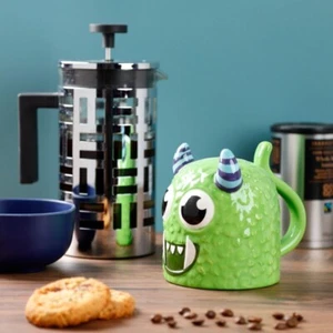 Monstarz Monster Green Upside Down Ceramic Mug Mugs Cup Cups Coffee Tea Kids NEW - Picture 1 of 7